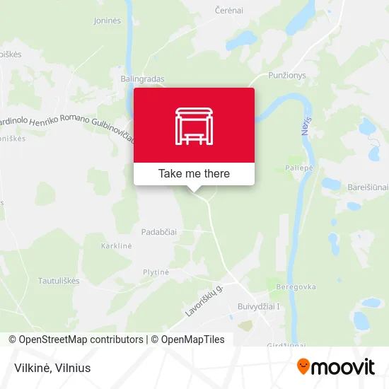 Карта Vilkinė