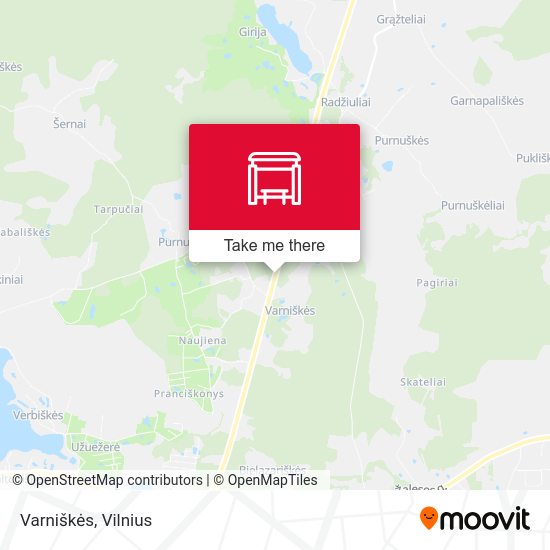 Карта Varniškės