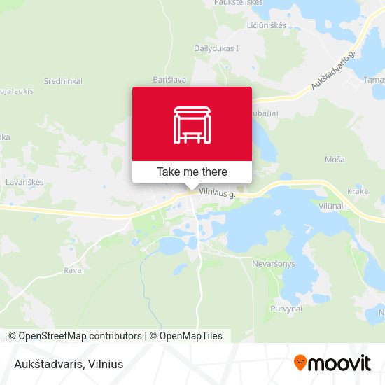 Карта Aukštadvaris