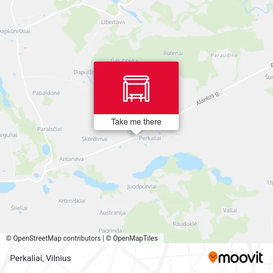 Карта Perkaliai