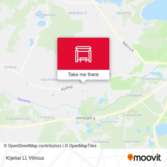 Карта Kijeliai Ll