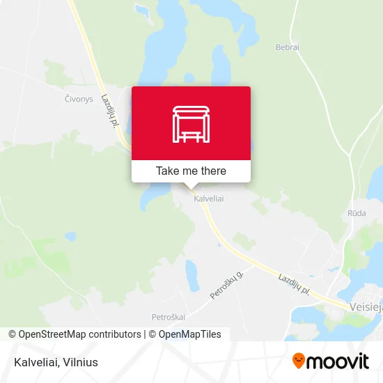 Карта Kalveliai