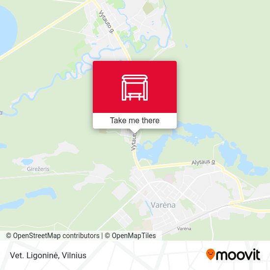 Карта Vet. Ligoninė