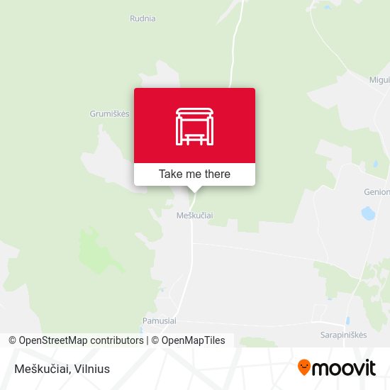Карта Meškučiai