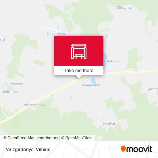 Карта Vaizgirdonys