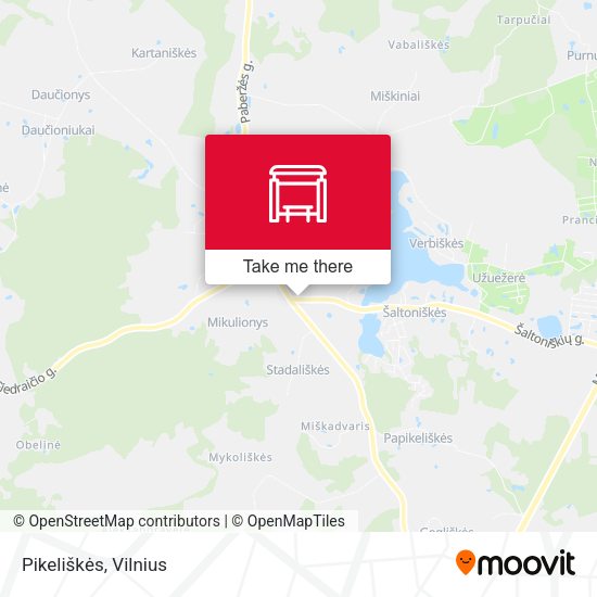 Карта Pikeliškės