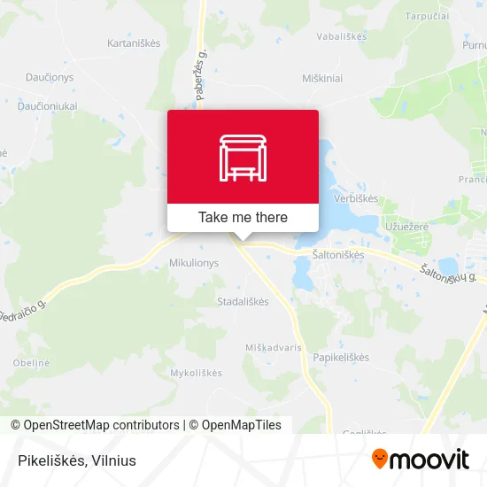 Карта Pikeliškės