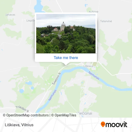 Карта Liškiava