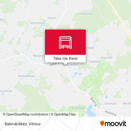 Карта Babrukiškės