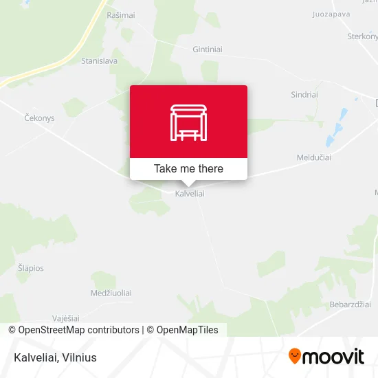 Карта Kalveliai