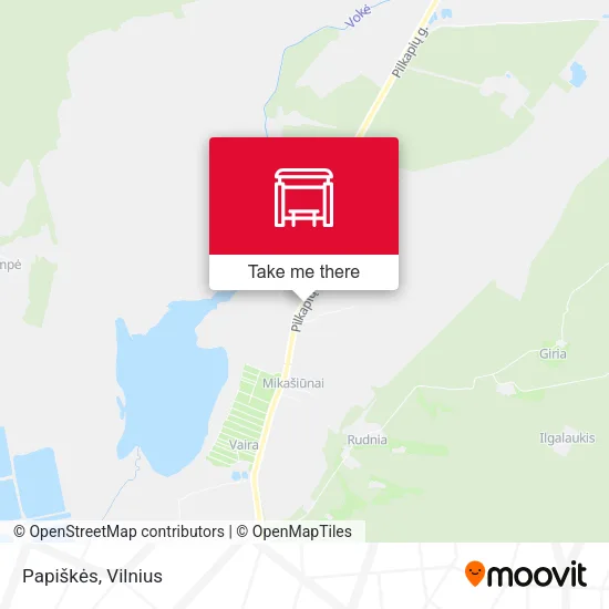 Карта Papiškės