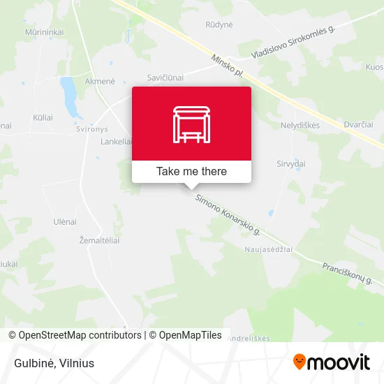 Карта Gulbinė