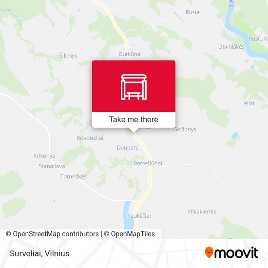 Карта Surveliai