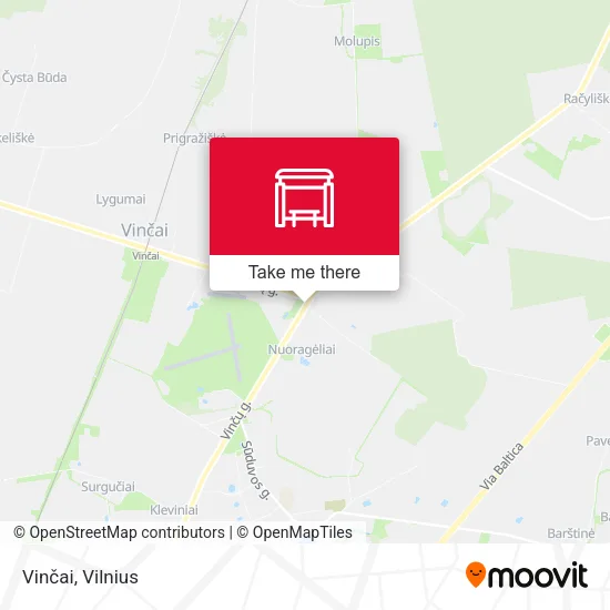 Карта Vinčai