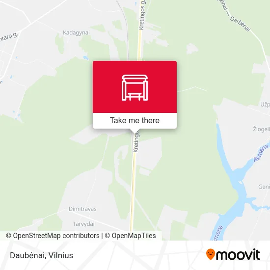 Карта Daubėnai