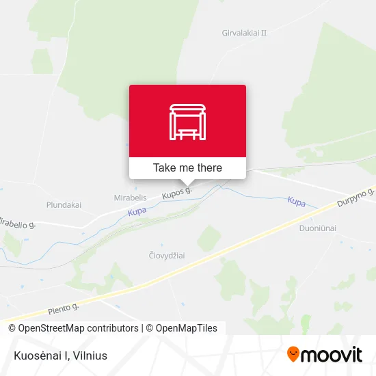 Карта Kuosėnai I