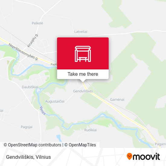 Карта Gendviliškis