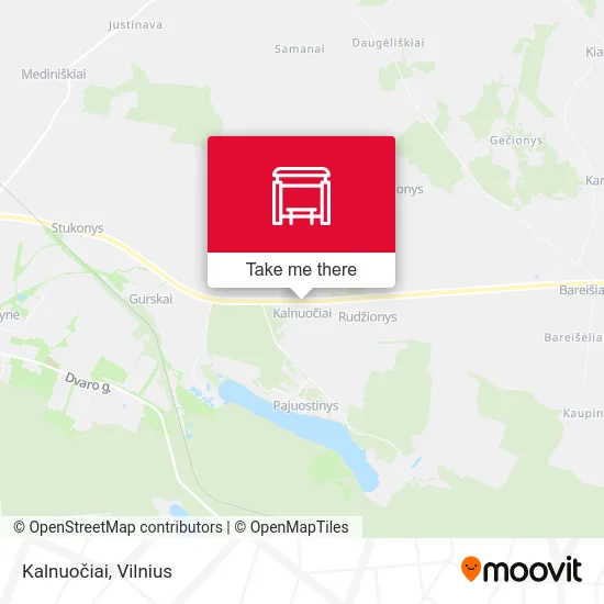 Карта Kalnuočiai