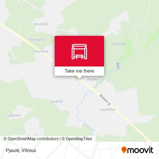 Карта Pjaulė