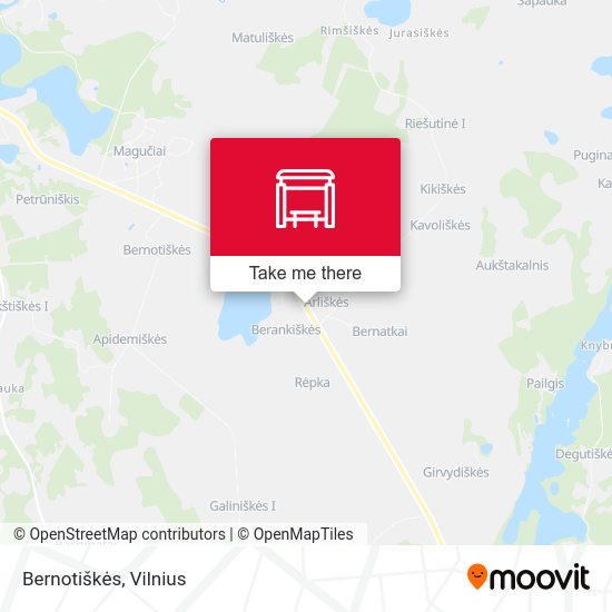Карта Bernotiškės