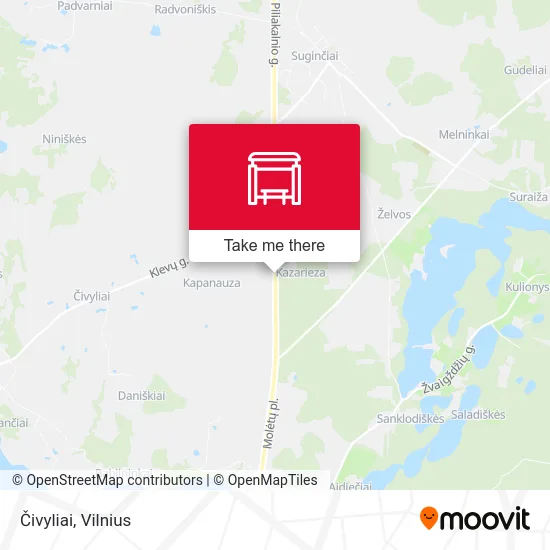 Карта Čivyliai