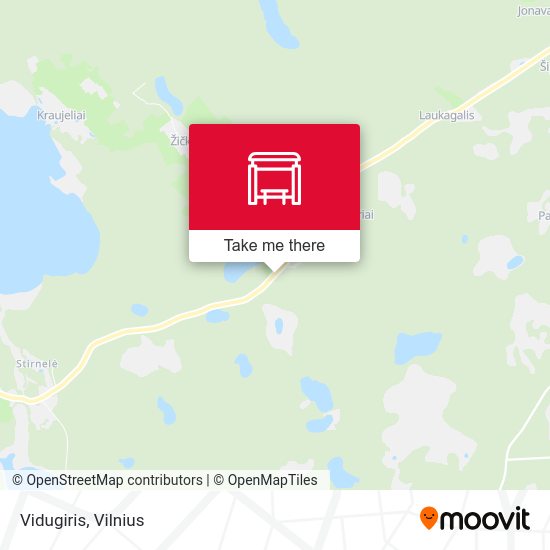 Карта Vidugiris