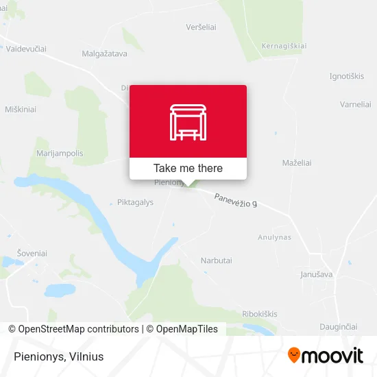 Карта Pienionys