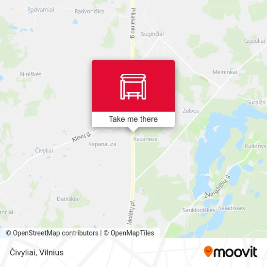 Карта Čivyliai
