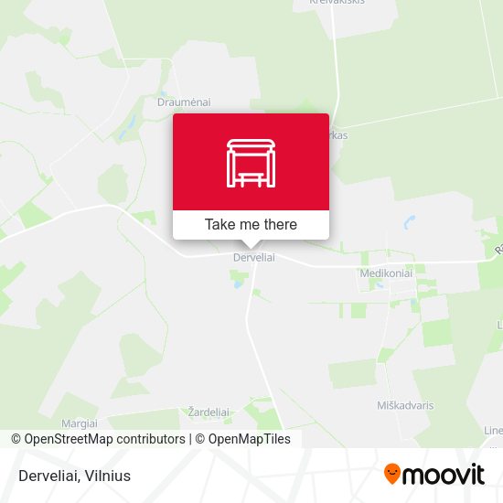Карта Derveliai