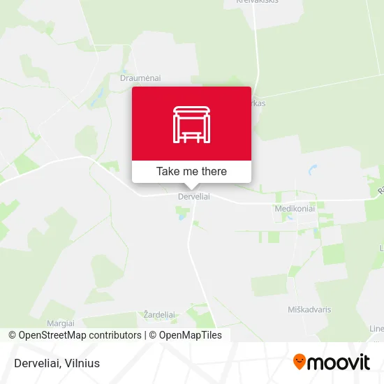 Карта Derveliai