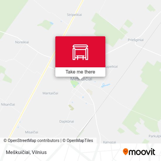 Карта Meškuičiai