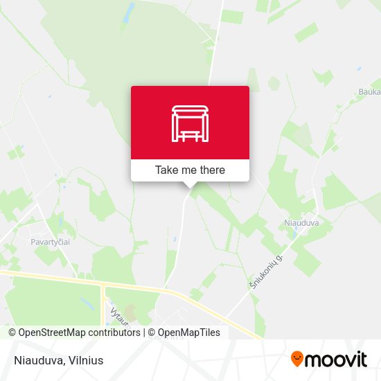 Карта Niauduva