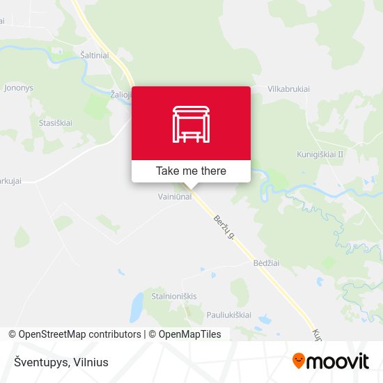 Карта Šventupys