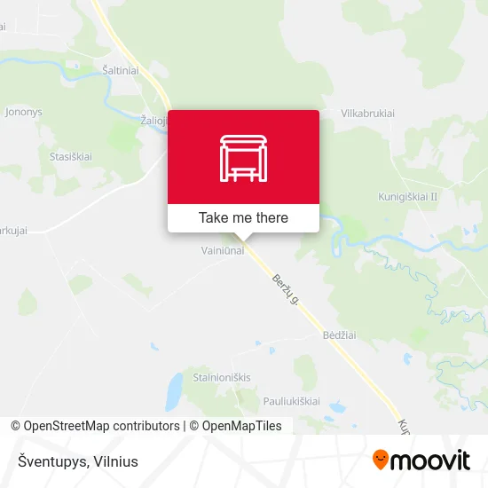 Карта Šventupys