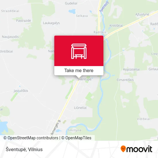 Карта Šventupė