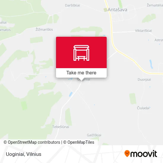 Карта Uoginiai