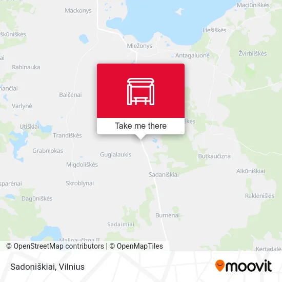 Карта Sadoniškiai