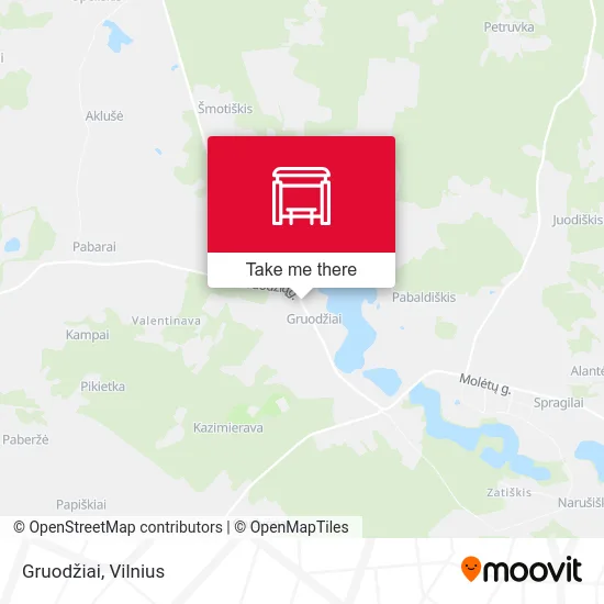 Карта Gruodžiai