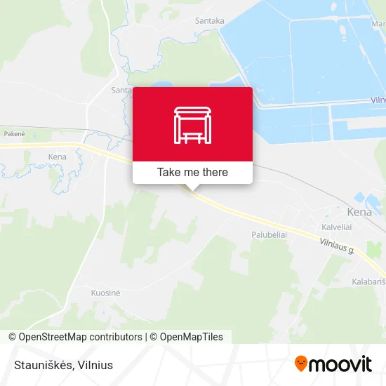 Карта Stauniškės
