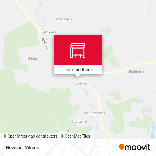Карта Nevėžis