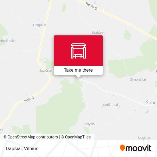 Карта Dapšiai