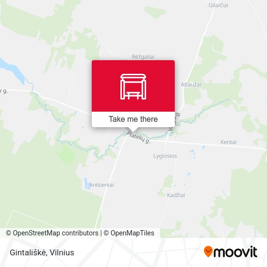 Карта Gintališkė
