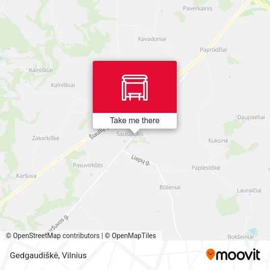 Карта Gedgaudiškė