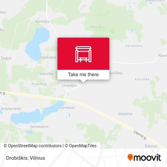 Карта Drobiškis