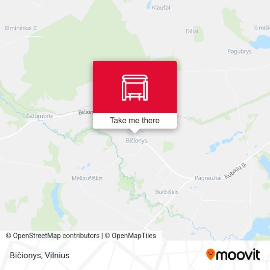 Карта Bičionys