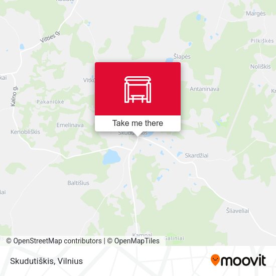 Карта Skudutiškis