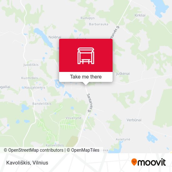 Карта Kavoliškis