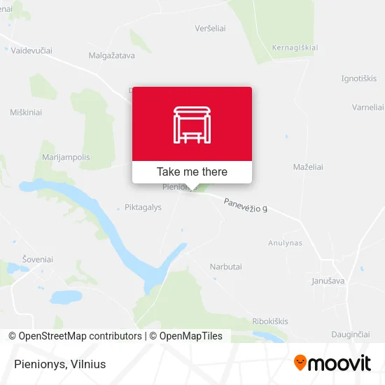Карта Pienionys