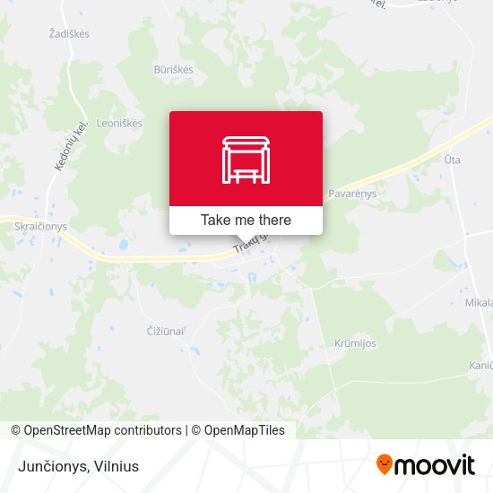 Карта Junčionys