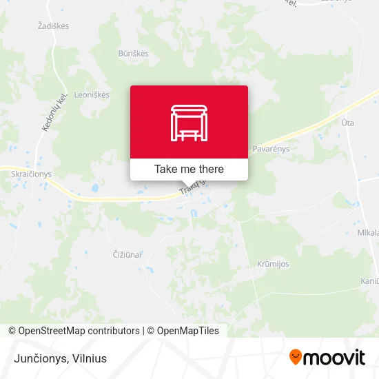 Карта Junčionys